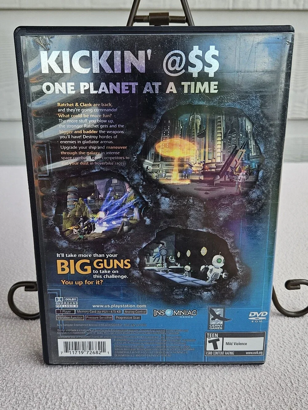 PS2 Ratchet & Clank: Going Commando PlayStation 2 Black Label Complete CIB